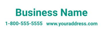 Picture of 6" x 18" Business 947445