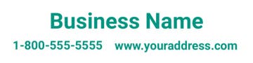 Picture of 6" x 24" Business 947445