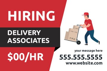 Picture of Now Hiring 5 - 12x18