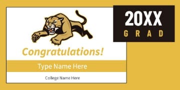 Picture of College Banner 1- 4x8