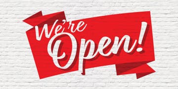Picture of We're Open 4- 4x8