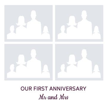 Picture of Metal Prints Anniversary 12 - 16x16