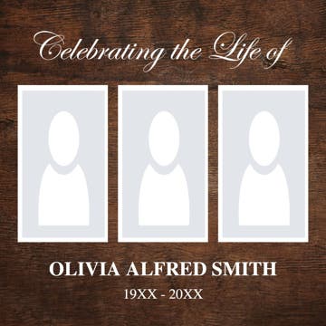 Picture of Metal Prints In Memory 2 - 8x8