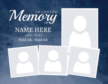 Picture of Metal Prints In Memory 6 - 11x14