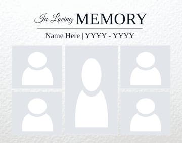 Picture of Metal Prints In Memory 12 - 11x14