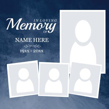 Picture of Metal Prints In Memory 6 - 12x12
