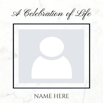 Picture of Metal Prints In Memory 10 - 12x12