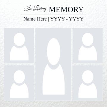 Picture of Metal Prints In Memory 12 - 16x16