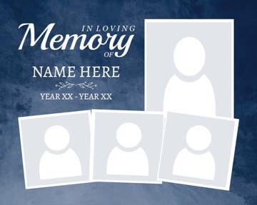 Picture of Metal Prints In Memory 6 - 16x20