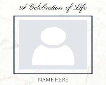 Picture of Metal Prints In Memory 10 - 16x20