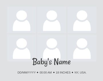Picture of Metal Prints Baby 24 - 11x14