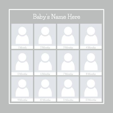 Picture of Metal Prints Baby 27 - 12x12