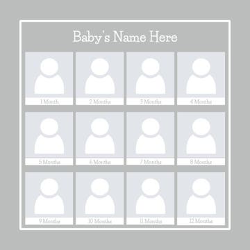Picture of Metal Prints Baby 27 - 16x16