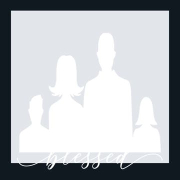 Picture of Metal Prints Family 5 - 8x8
