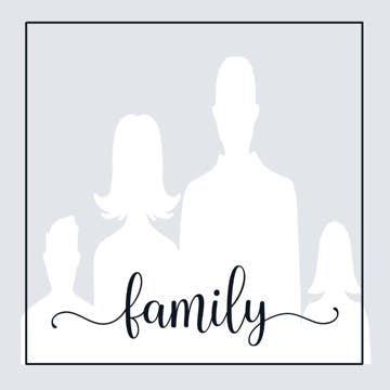 Picture of Metal Prints Family 13 - 8x8