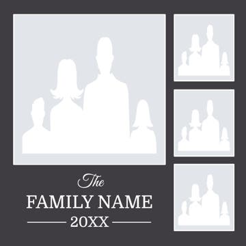 Picture of Metal Prints Family 21 - 8x8