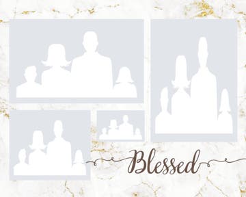 Picture of Metal Prints Family 1 - 8x10