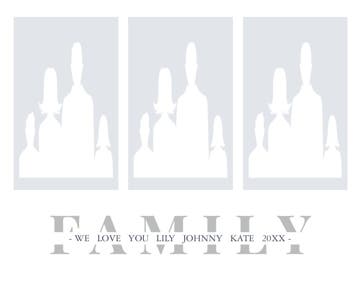 Picture of Metal Prints Family 11 - 11x14