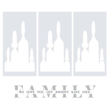 Picture of Metal Prints Family 11 - 12x12