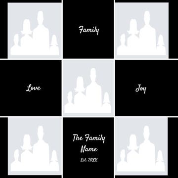 Picture of Metal Prints Family 14 - 12x12