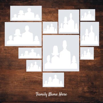 Picture of Metal Prints Family 17 - 12x12