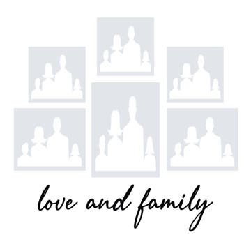 Picture of Metal Prints Family 19 - 12x12