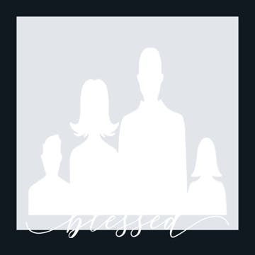 Picture of Metal Prints Family 5 - 16x16