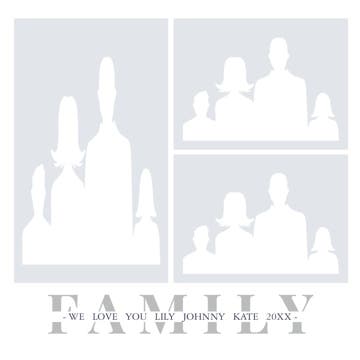Picture of Metal Prints Family 11 - 16x16
