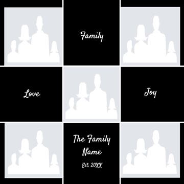Picture of Metal Prints Family 14 - 16x16