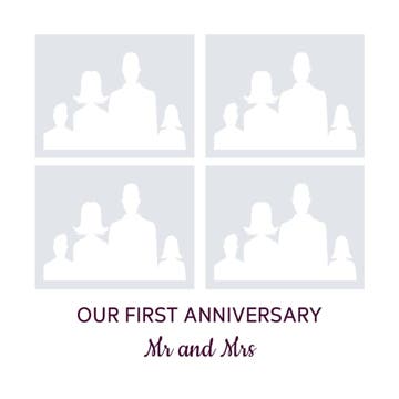 Picture of Acrylic Anniversary 12 - 8x8