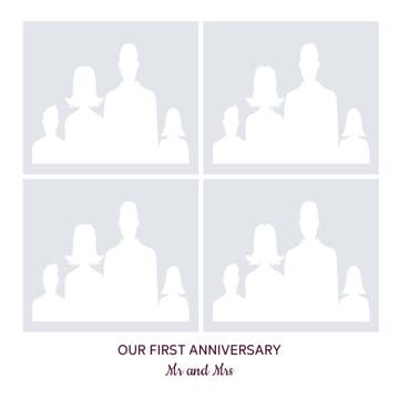 Picture of Acrylic Anniversary 12 - 16x16