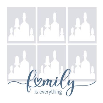 Picture of Acrylic Print Family 22 - 16x16