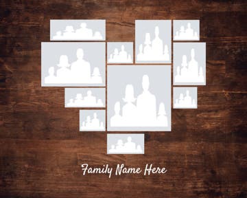 Picture of Acrylic Print Family 17 - 16x20