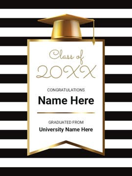 Picture of Graduation Foam Board 10 - 24x18