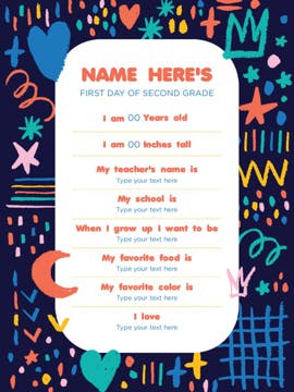 Picture of Back to School Foam Board 6 - 24x18