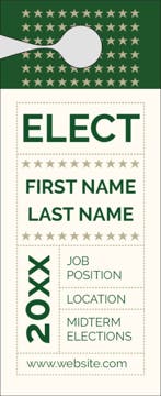 Picture of Political Door Hanger 8 - Large Door Hanger