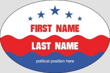 Picture of Political Stickers 1 - Sticker Sheet (2 x 3)