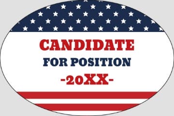 Picture of Political Stickers 2 - Sticker Sheet (2 x 3)