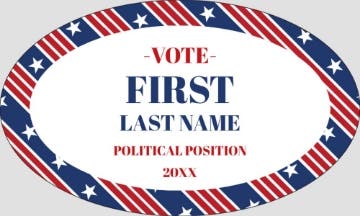 Picture of Political Stickers 5 - Sticker Sheet (3 x 5)