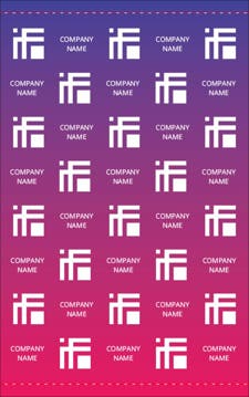 Picture of Repeating Logo 1 - 8ft x 5ft