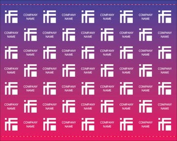 Picture of Repeating Logo 1 - 8ft x 10ft