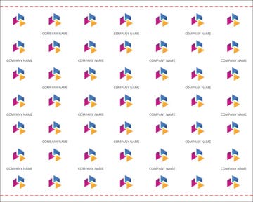 Picture of Repeating Logo 4 - 8ft x 10ft