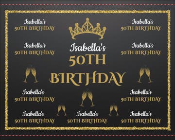 Picture of Birthday Tension Fabric Banner 1 - 8ft x 10ft