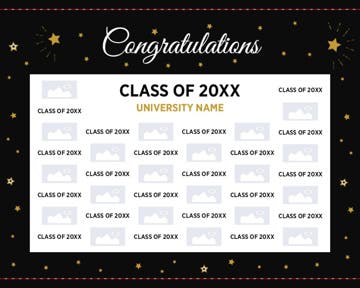 Picture of Graduation Tension Fabric Banner 3 - 8ft x 10ft