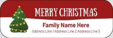 Picture of Holiday Return Address Label 1