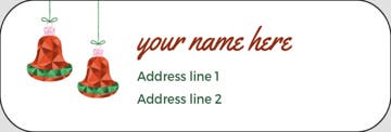 Picture of Holiday Return Address Label 5