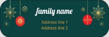 Picture of Holiday Return Address Label 6