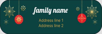 Picture of Holiday Return Address Label 6