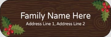 Picture of Holiday Return Address Label 10