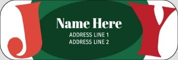 Picture of Holiday Return Address Label 12